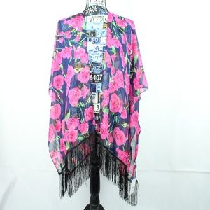 Amelia James Kimono with Fringe OS NWT